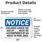 Signmission Children Under The Age Of Pool Spa, 10 in W x Rectangle, Vinyl Decal OS-2PACK-NS-D-710-L-15340 - alternate 6